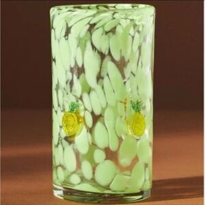 Anthropologie Lacey Highball Pineapple Icon Glass